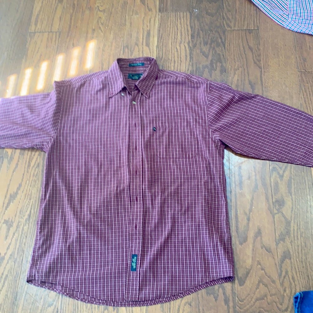 Duck Head long sleeve casual Large maroon shirt